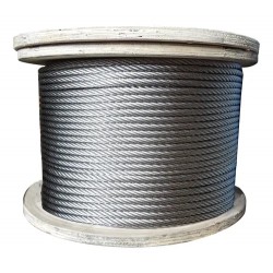 Cable Guaya En Acero Inoxidable De 1/8 (3.18mm) 7x19 500 Mt