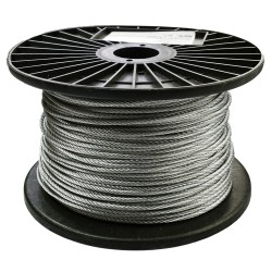 Cable Guaya En Acero Galvanizado De 1/8 (3.18mm) 7x7 150 Mts