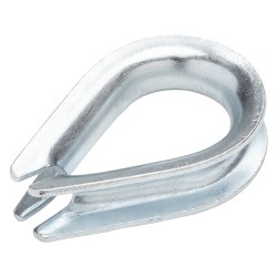 GUARDACABO ESTANDAR GALVANIZADO PARA CABLE DE 1/2 (25MM) X 100 UND